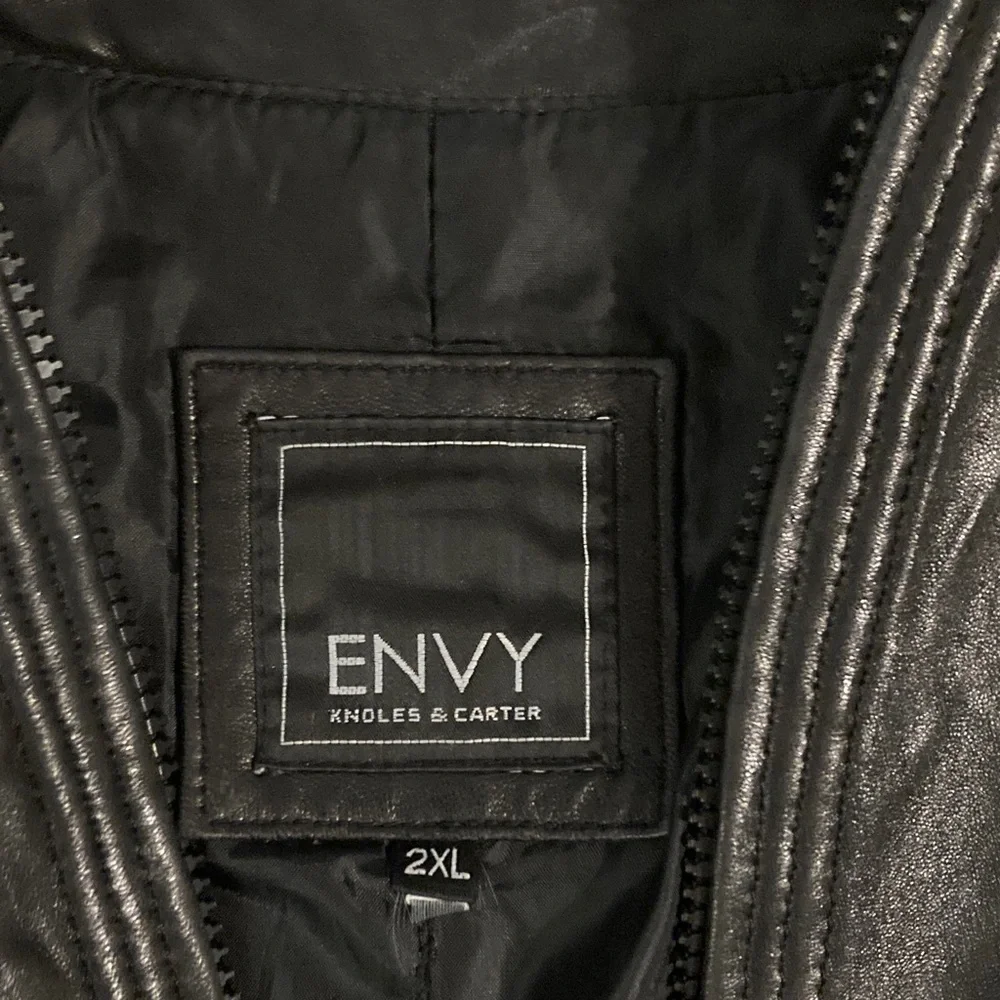 DKNY Women's Sleek Black Leather Jacket - Picture 3 of 10